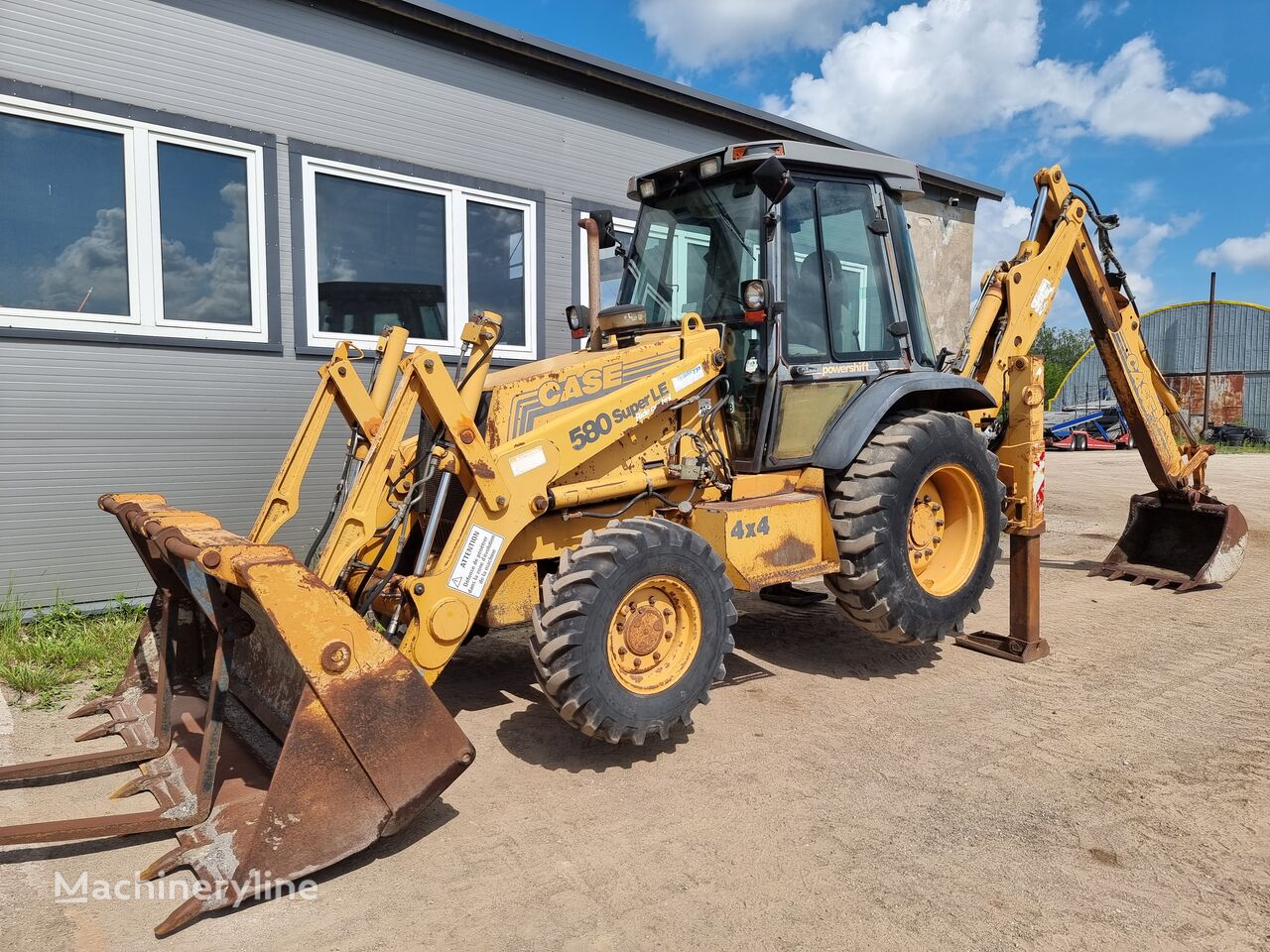 Case 580 SLE backhoe loader