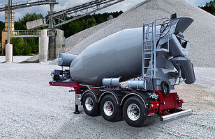 new PUTZMEISTER P12DS, IMI 12.1 concrete mixer semi-trailer