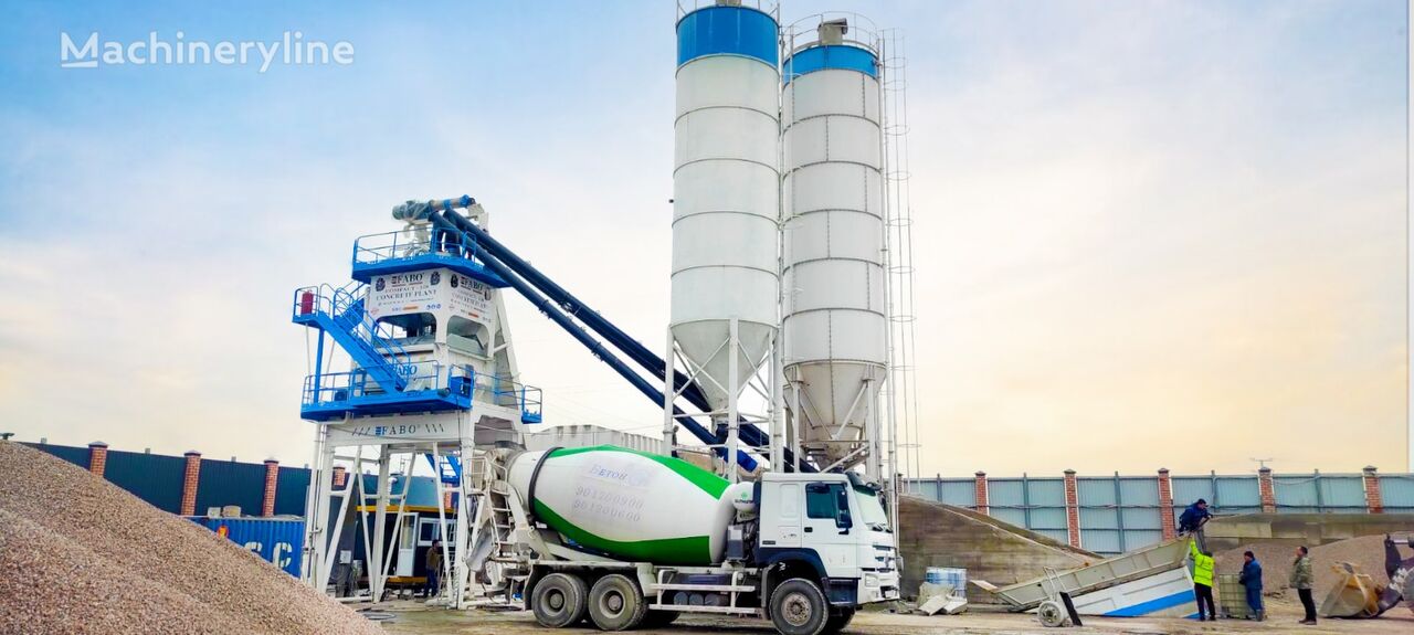 new FABO SKIP SYSTEM CONCRETE BATCHING PLANT | 120m3/h Capacity  concrete plant