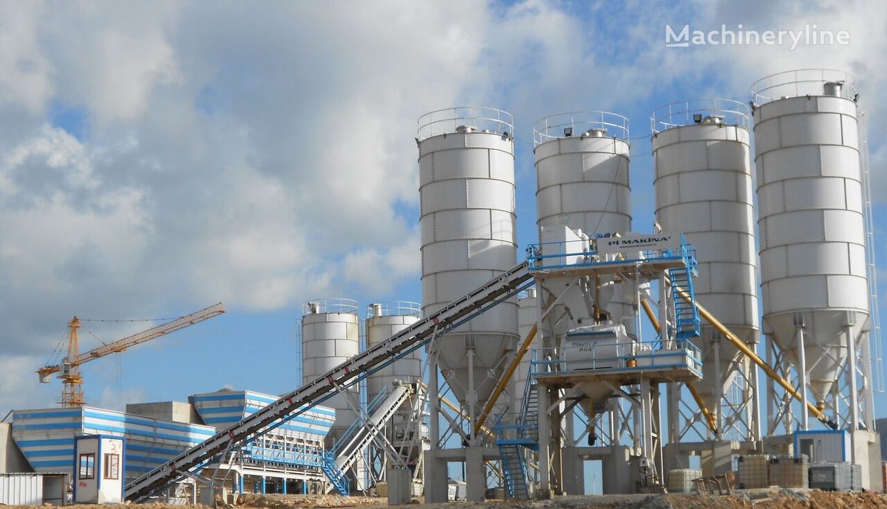 new Pi Makina Stationary Concrete Mixing Plant 120 m3/h concrete plant