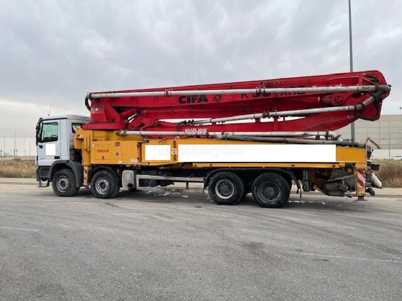 Cifa K47  on chassis Mercedes-Benz Actros 4141 concrete pump