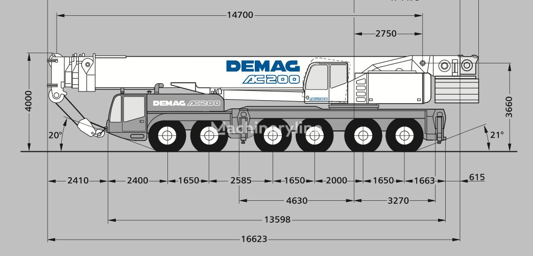 Demag AC 200 mobile crane