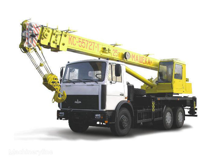 new KS 55727-1, 7 on chassis MAZ mobile crane