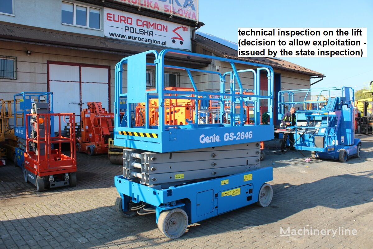 Genie GS-2646 - 10 m electric scissor lift jlg haulotte