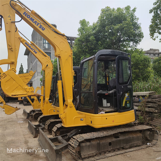 Komatsu PC55 tracked excavator