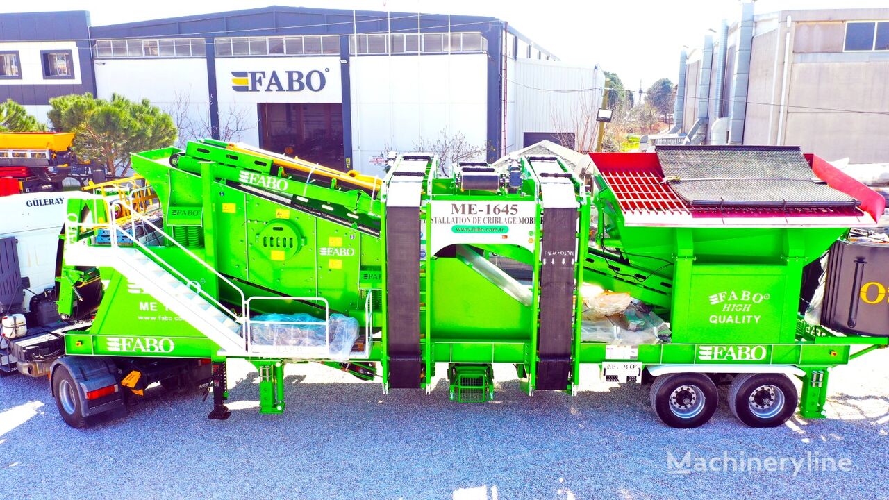 new FABO ME 1645 SERIES MOBILE SAND SCREENING PLANT mobile crushing plant