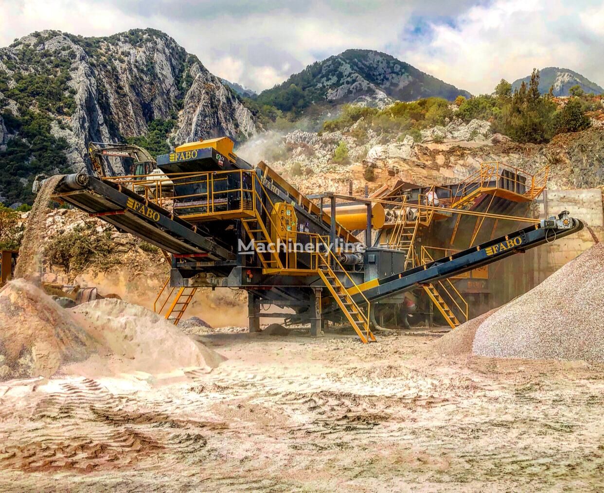 new FABO PRO-100 MOBILE CRUSHING & SCREENING PLANT FOR MARBLE mobile crushing plant